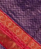 Purple Ikat Silk Saree T3582521
