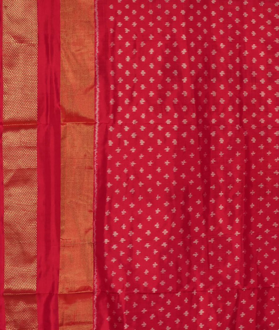 Purple Ikat Silk Saree T3582523