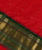 Red Gadwal Silk Saree T3587561