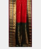 Red Gadwal Silk Saree T3587562