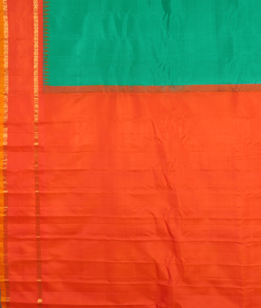 Green Gadwal Silk Saree T3571314