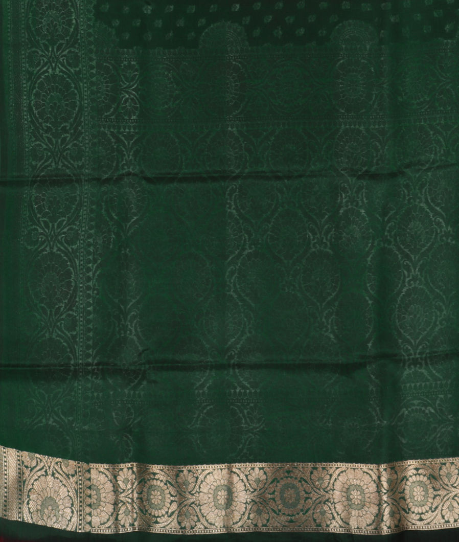 Red Banaras Organza Saree T3769033