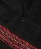 Black Kora Organza Embroidery Saree T3804611