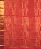 Pinkish Orange Handwoven Kanjivaram Silk Saree T3788354