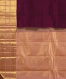 Burgundy Handwoven Kanjivaram Silk Saree T3787074