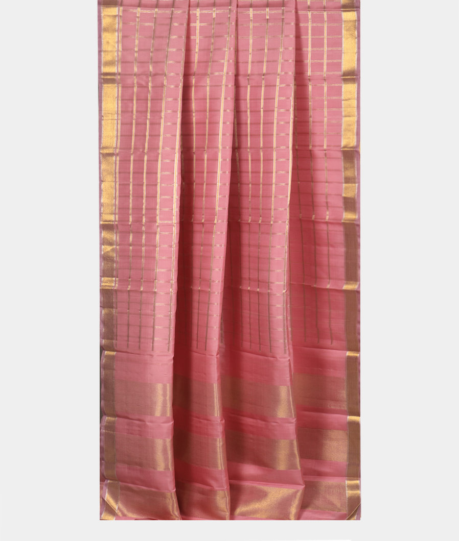 Pink Handwoven Kanjivaram Silk Saree T3717472