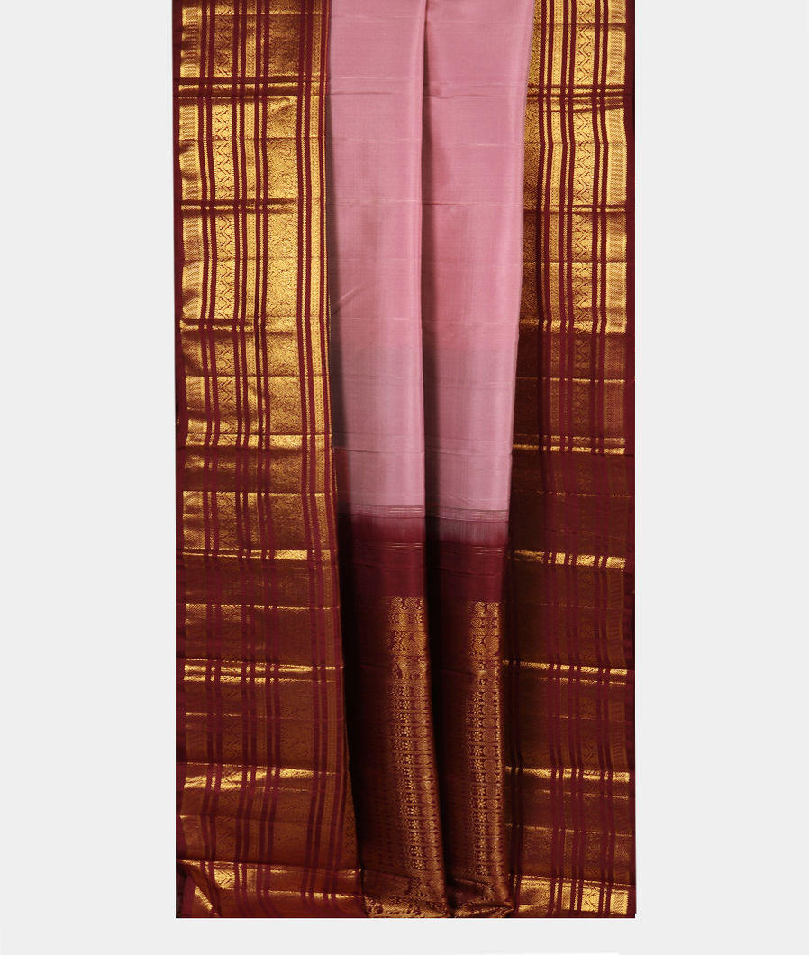 Pink Handwoven Kanjivaram Silk Saree T3741482