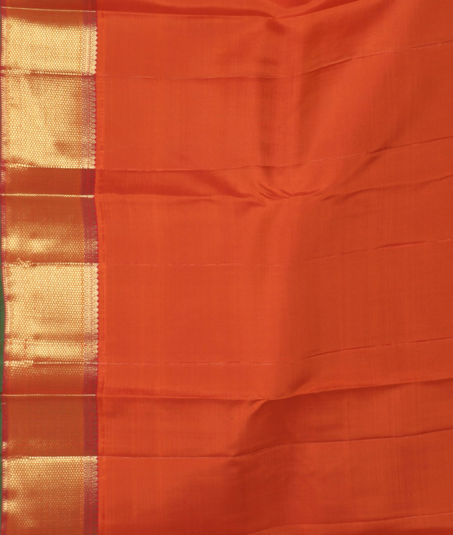 Peacock Blue Handwoven Kanjivaram Silk Saree T3679503