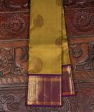 Mehndi Green Handwoven Kanjivaram Silk Saree T2882461