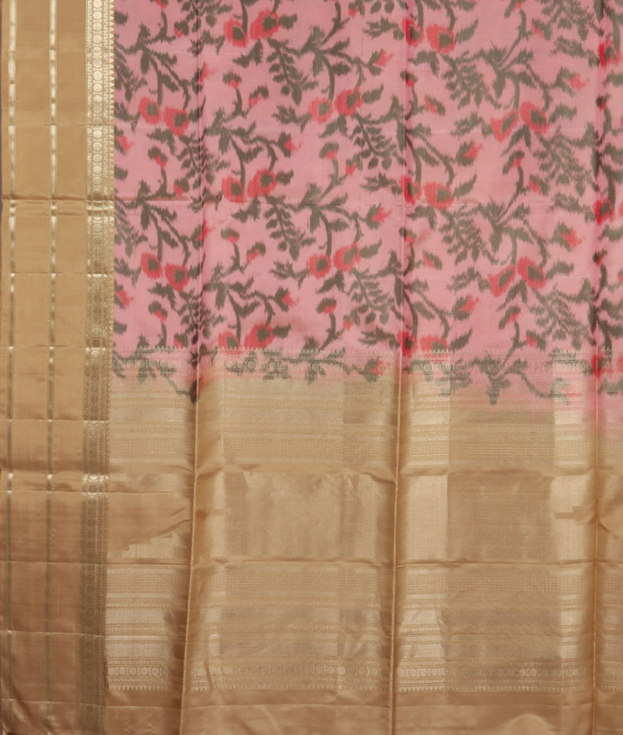 Pink Soft Silk Saree T3742604