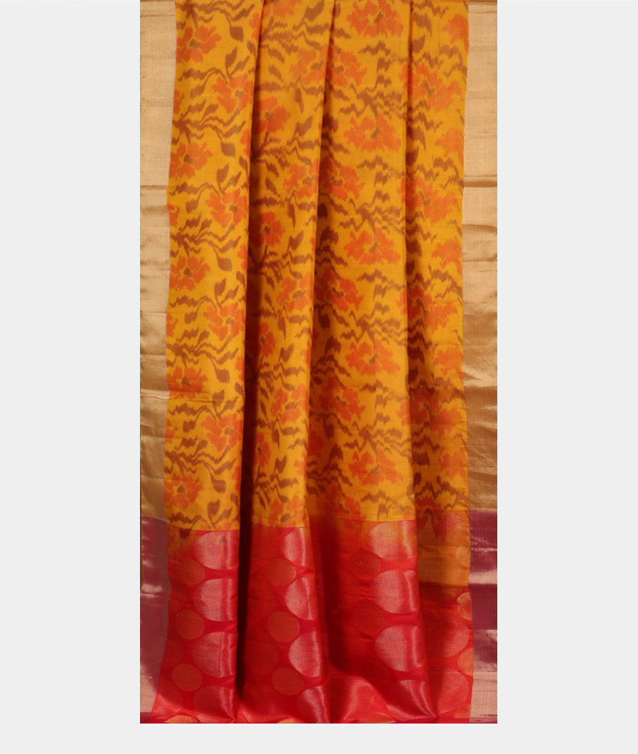 Yellow Soft Silk Saree T3749742