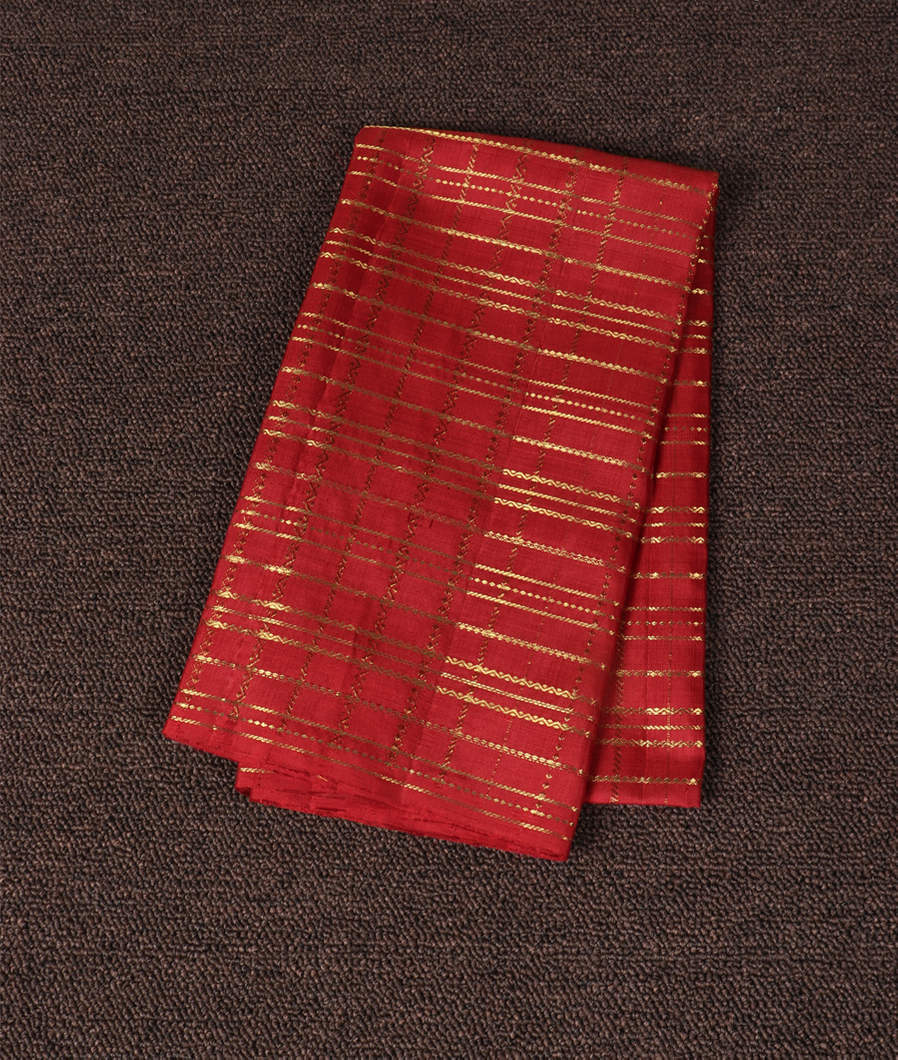 Maroon Handwoven Kanjivaram Silk Blouse T382227-image