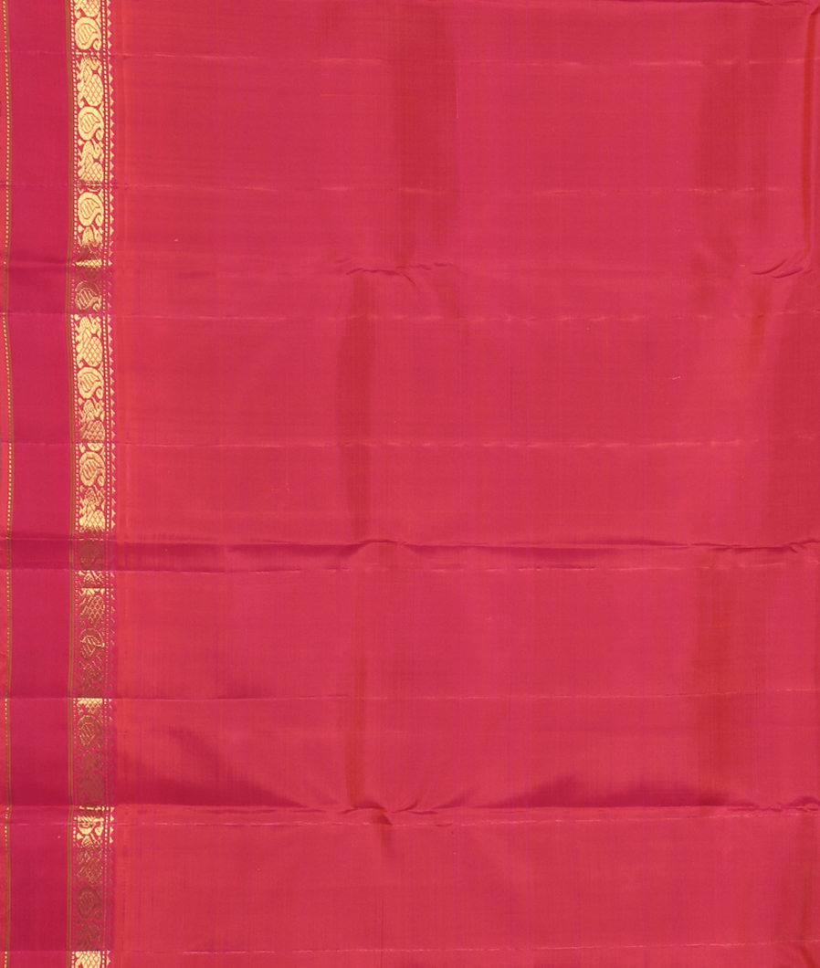 Midnight Blue Handwoven Kanjivaram Silk Saree T3747363