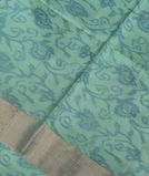Greenish Blue Soft Silk Saree T3742581