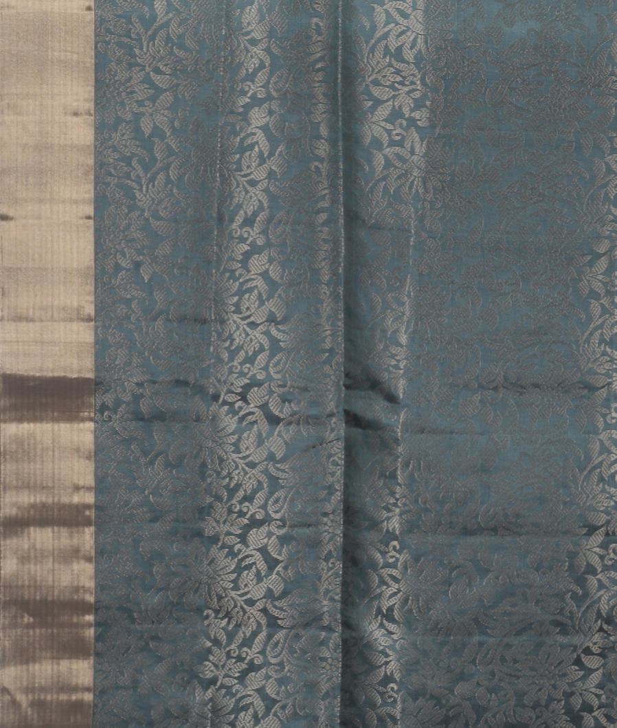 Greenish Blue Soft Silk Saree T3742583