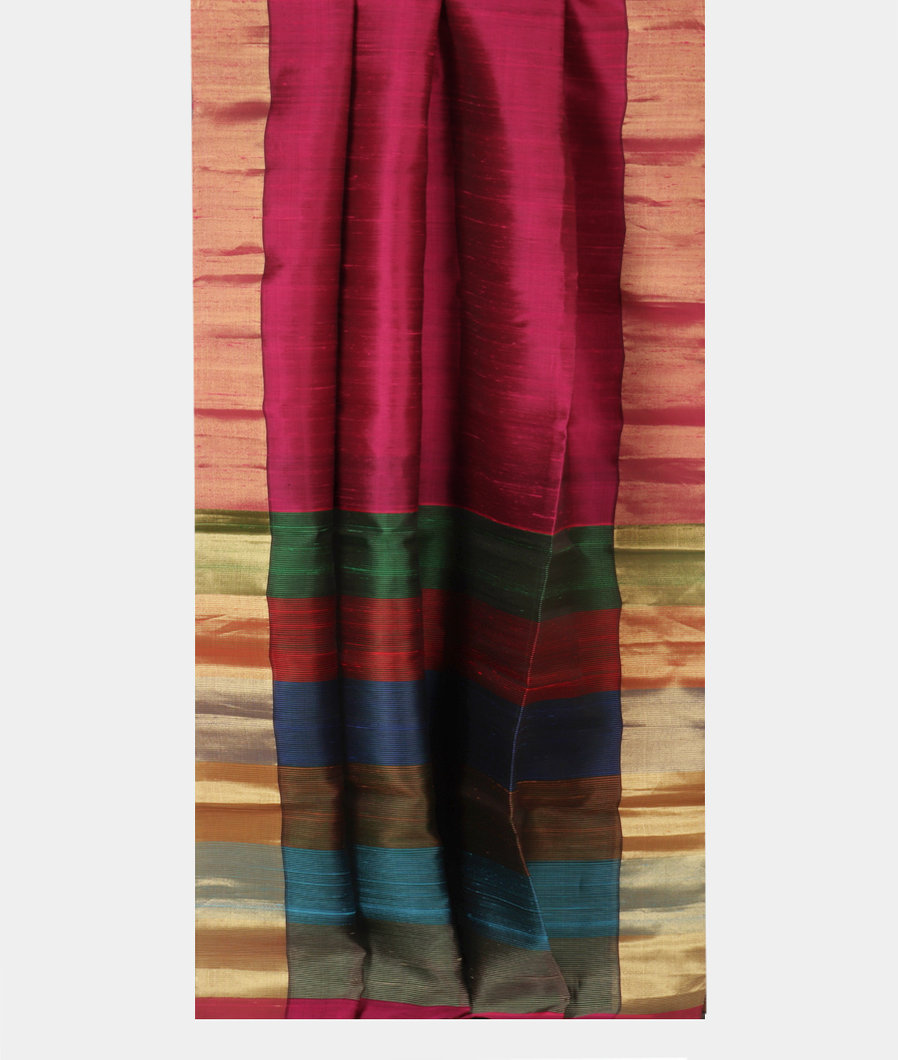 Purple Woven Raw Silk Saree T3673482