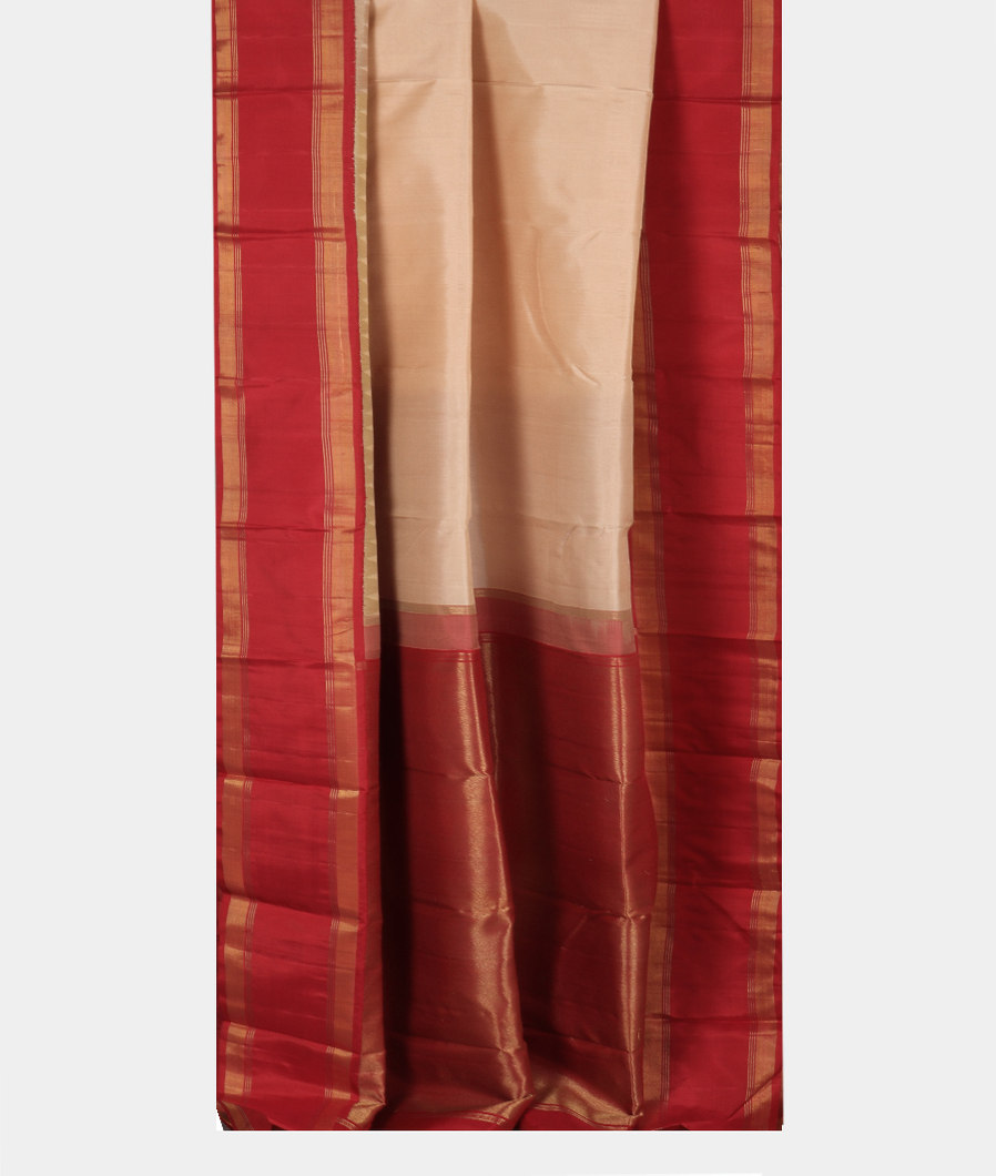 Beige Handwoven Kanjivaram Silk Saree T3084522