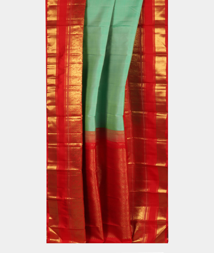 Green Handwoven Kanjivaram Silk Saree T3612512