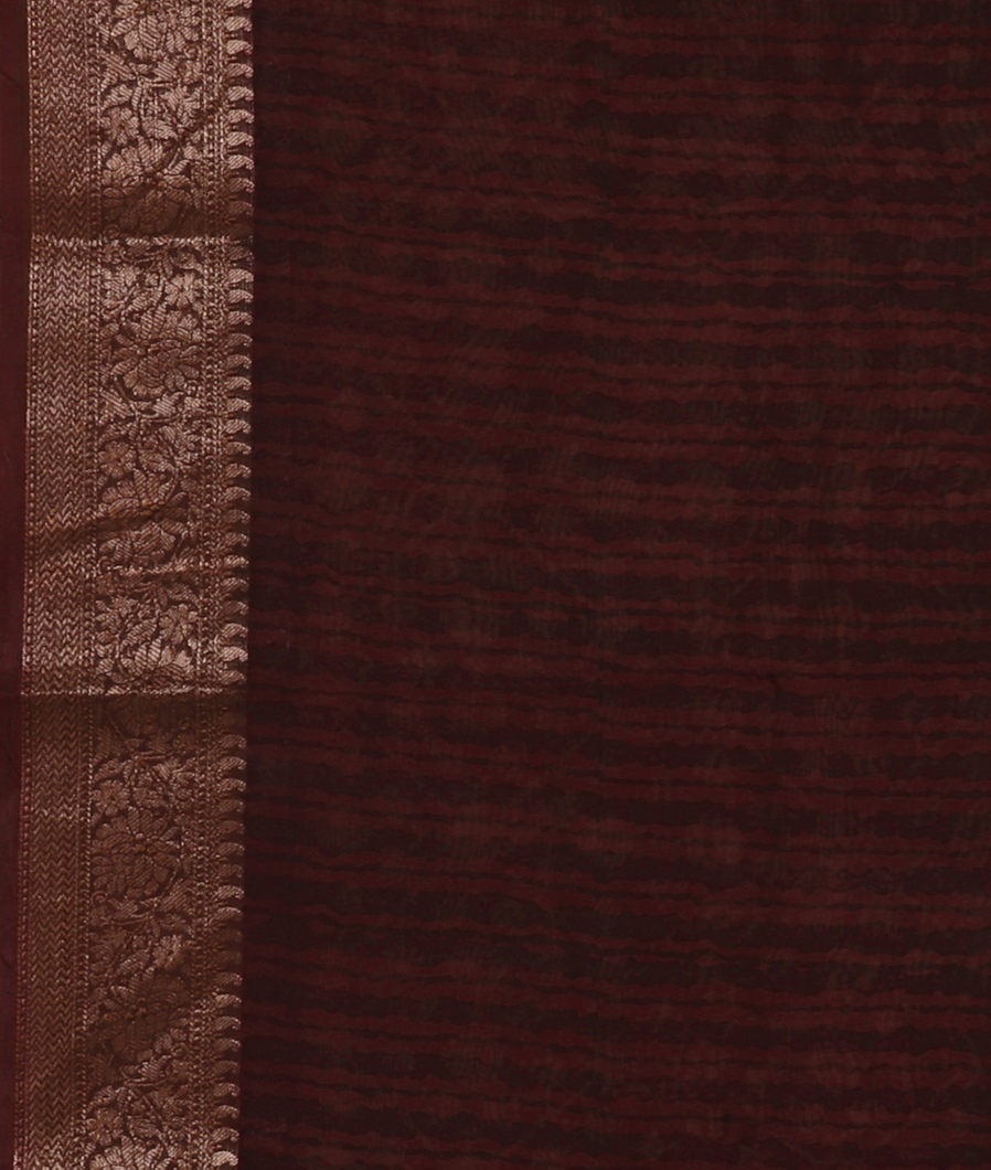 Brown Soft Printed Cotton Saree T3846253