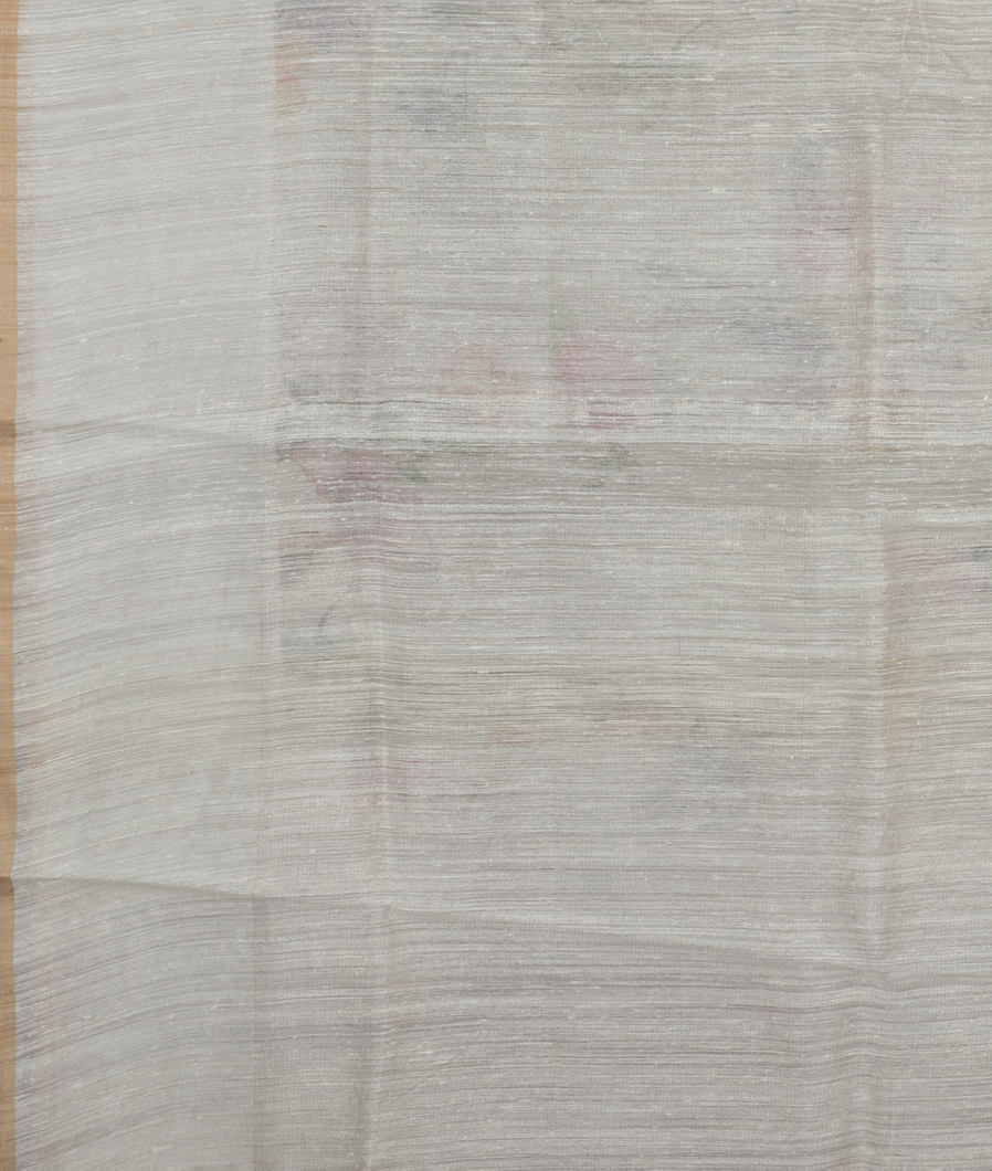 White Kora Organza Printed Saree T3812153