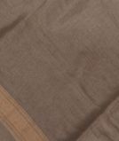 Grey Handwoven Linen Saree T3550551