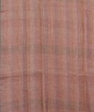 Beige Handwoven Linen Saree T3633493