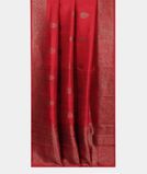 Red Banaras Tussar Saree T3850572