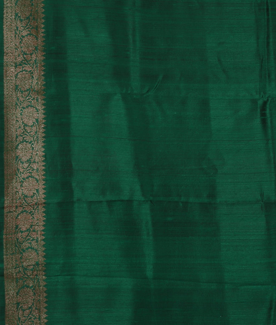 Red Banaras Tussar Saree T3850573