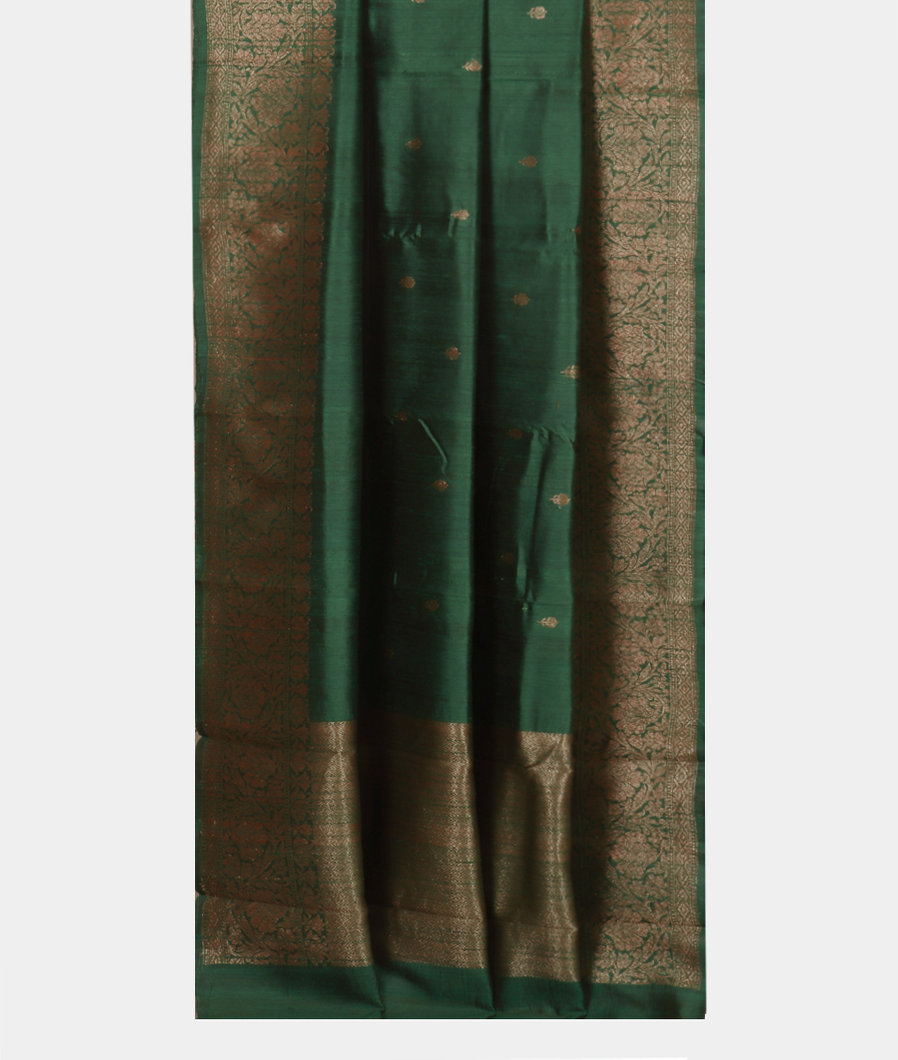 Green Banaras Tussar Saree T3803402