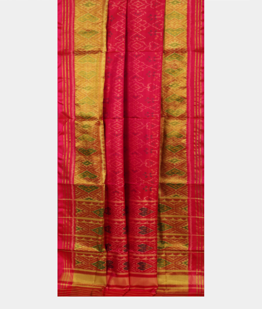 Pink Patola Silk Saree T3643412