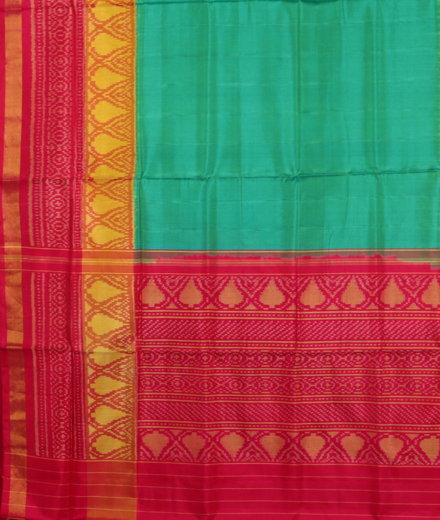 Green Patola Silk Saree T3154434