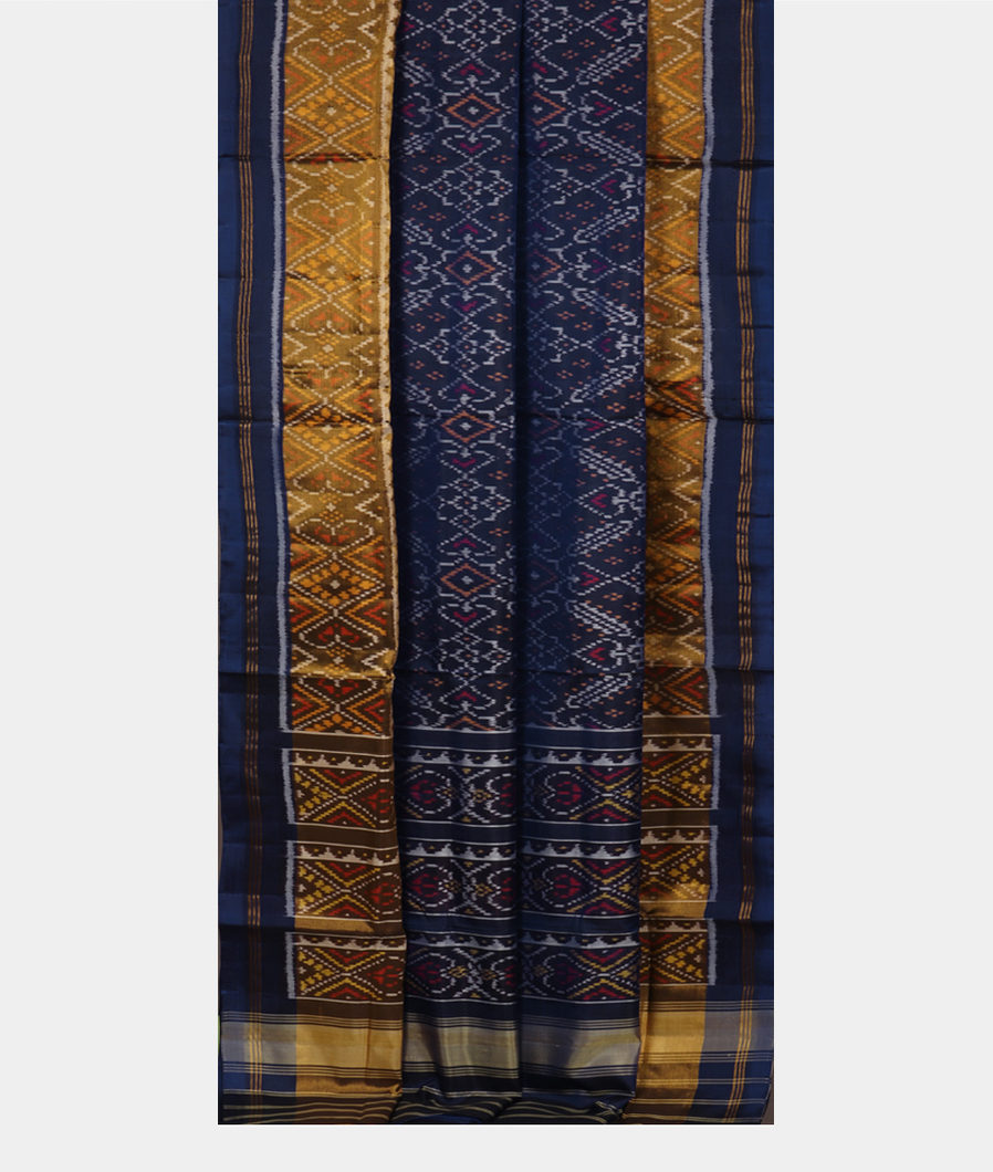 Blue Patola Silk Saree T3686942