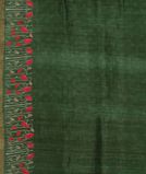 Green Linen Printed Saree T3850663