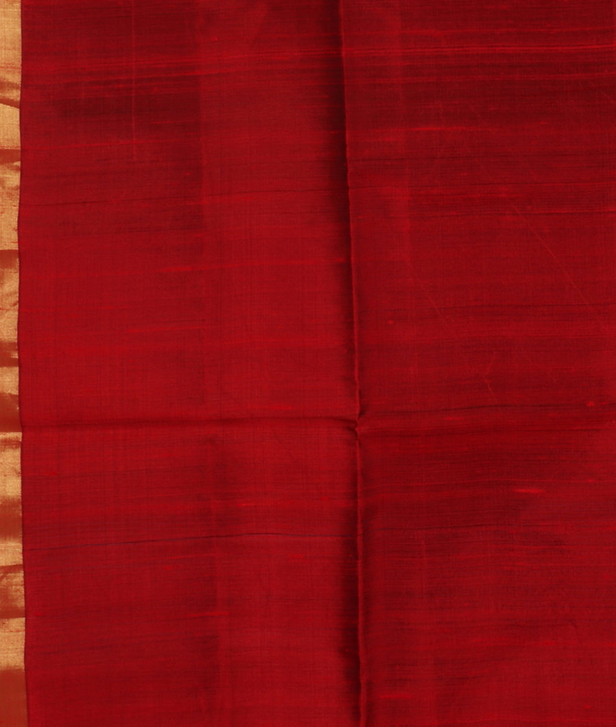 Black Woven Raw Silk Saree T3843233