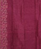 Purple Linen Printed Saree T3850803