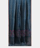 Blue Linen Printed Saree T3850652
