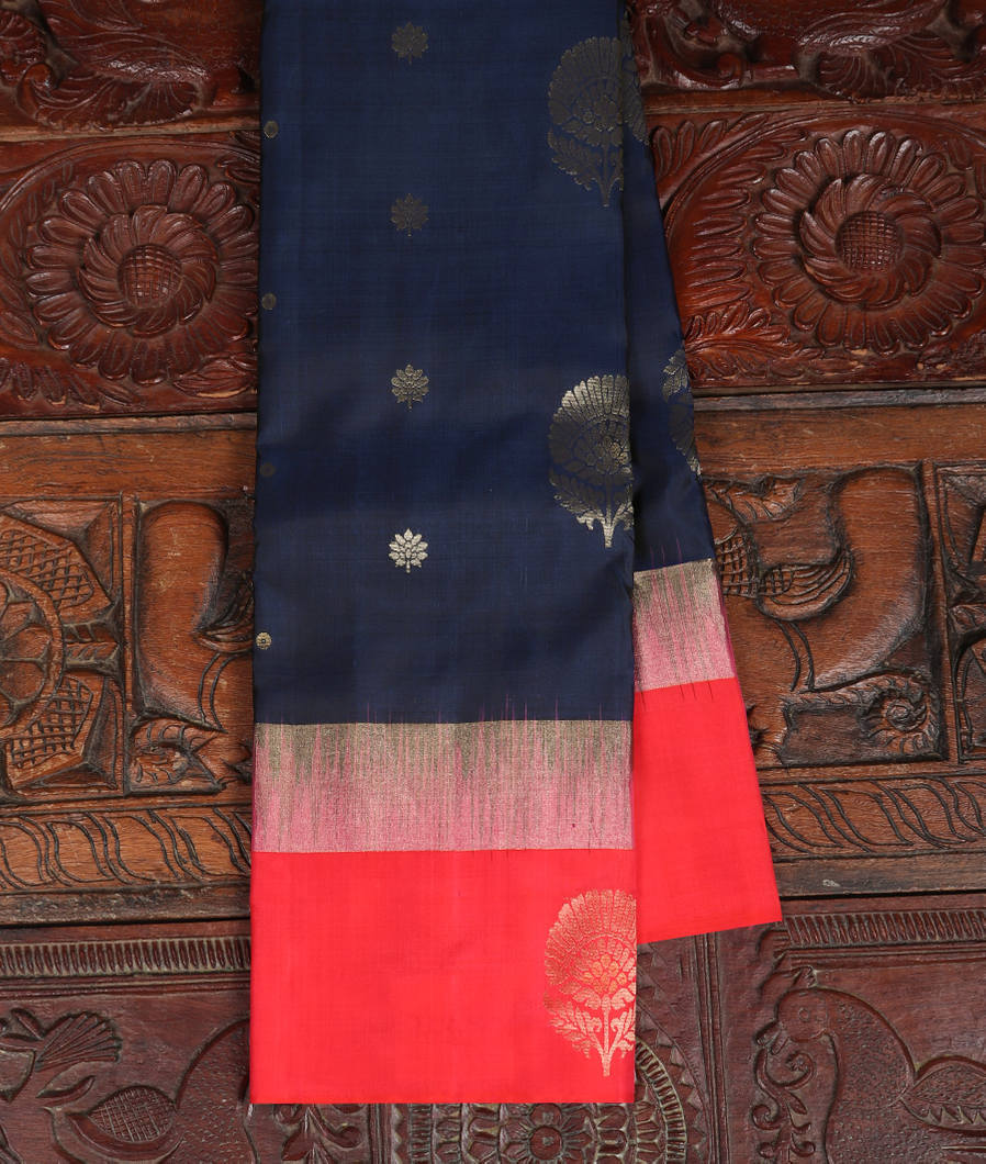 Blue Soft Silk Saree T294724-image