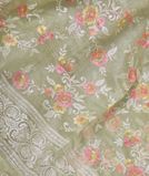 Green Silk Kota Embroidery Saree T3831851
