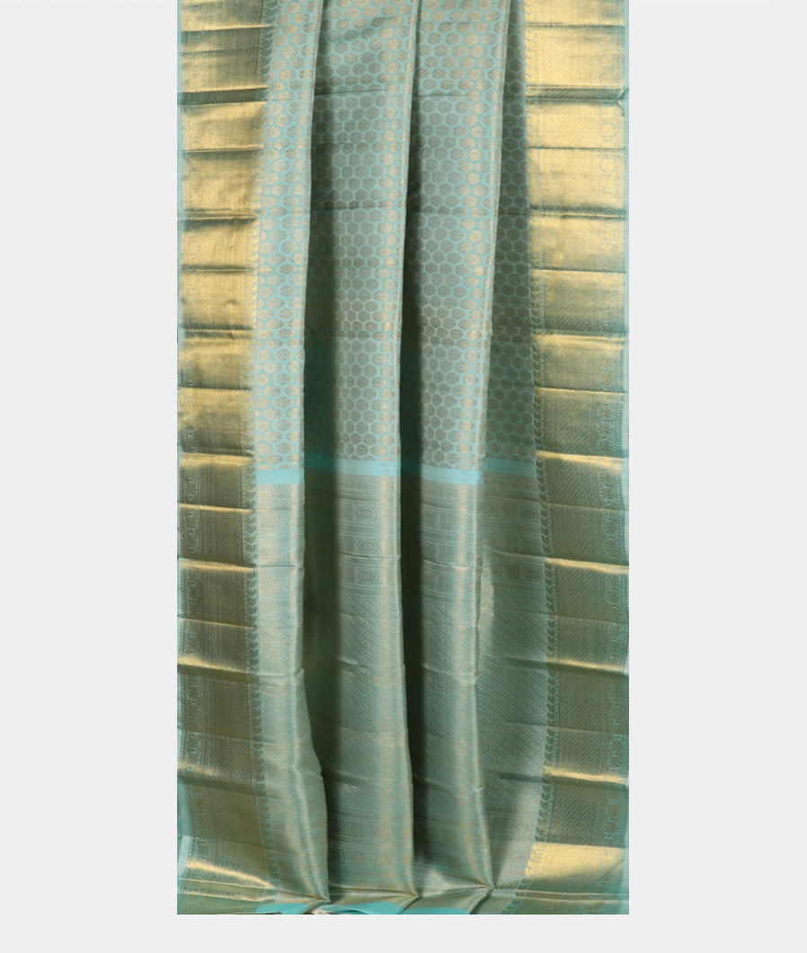 Powder Blue Handwoven Kanjivaram Silk Saree T3459982