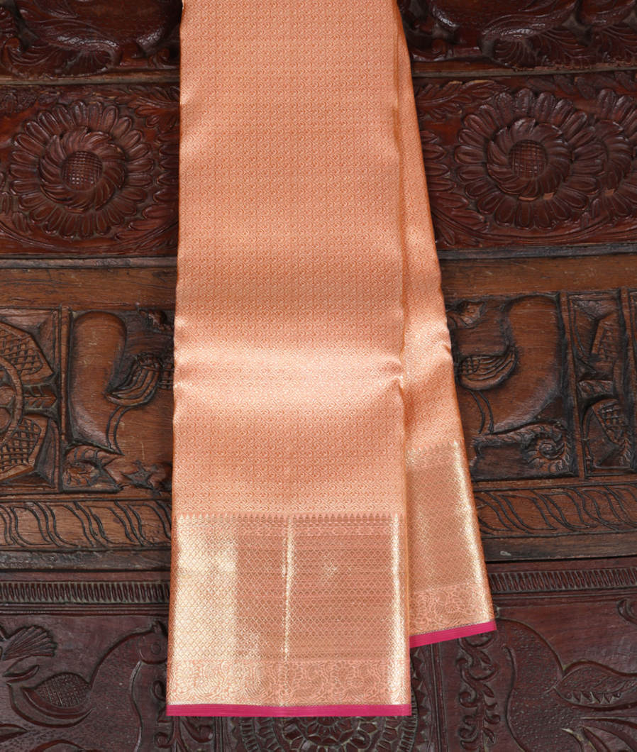 Peach Handwoven Kanjivaram Silk Saree T378812-image