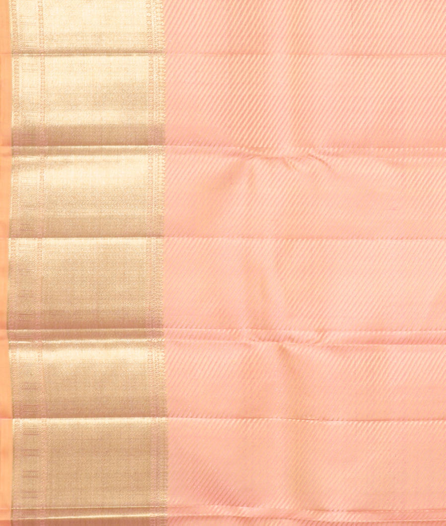 Peach Handwoven Kanjivaram Silk Saree T3787903