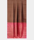 Brownish Pink Handwoven Kanjivaram Silk Saree T3686752