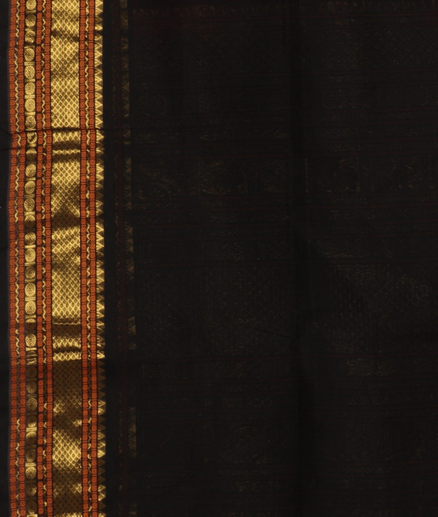 Maroon Silk Cotton Saree T3216363