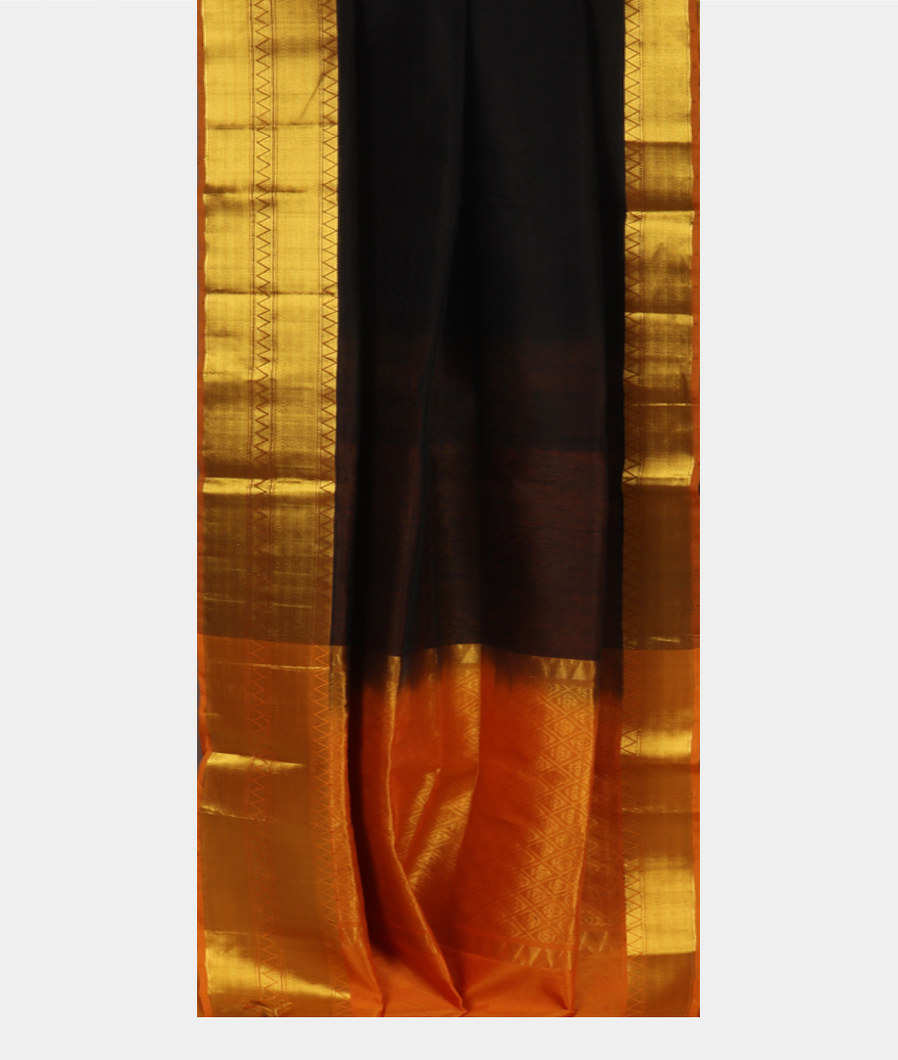 Black Silk Cotton Saree T3683352