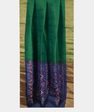 Green Woven Raw Silk Saree T3843682