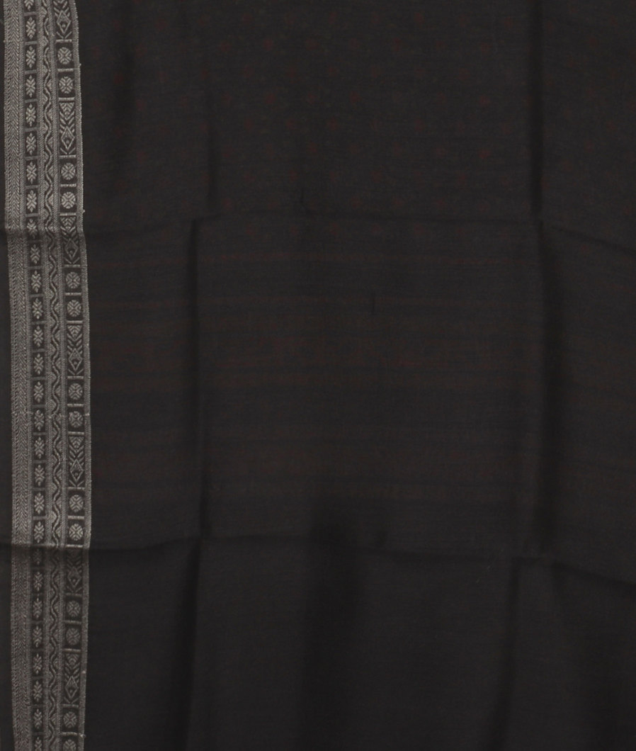 Black Soft Tussar Printed Saree T2578393