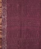 Purple Soft Printed Cotton Saree T3834293