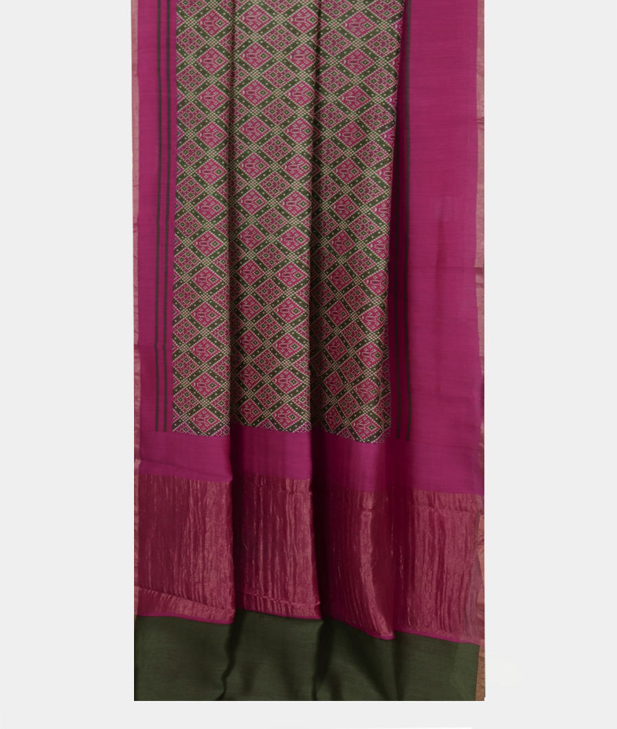 Green Soft Tussar Printed Saree T2581902