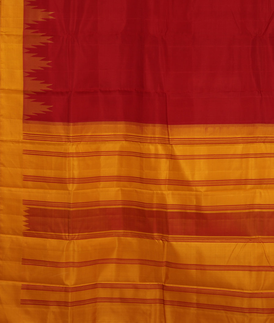 Red Handwoven Kanjivaram Silk Saree T3732594