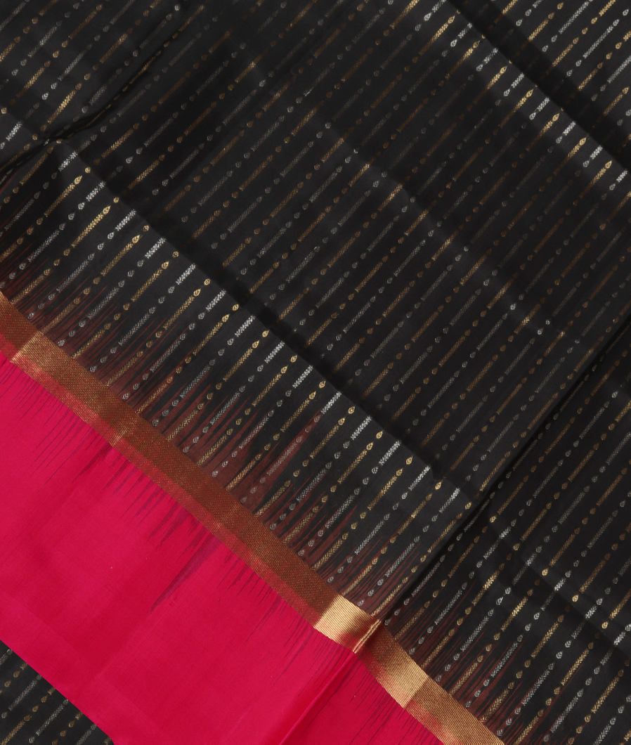 Black Soft Silk Saree T372460-image